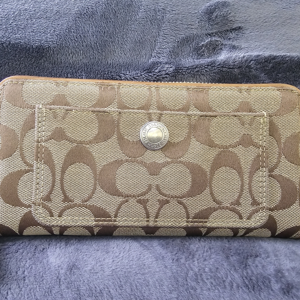 Coach Brown Signature Wallet
